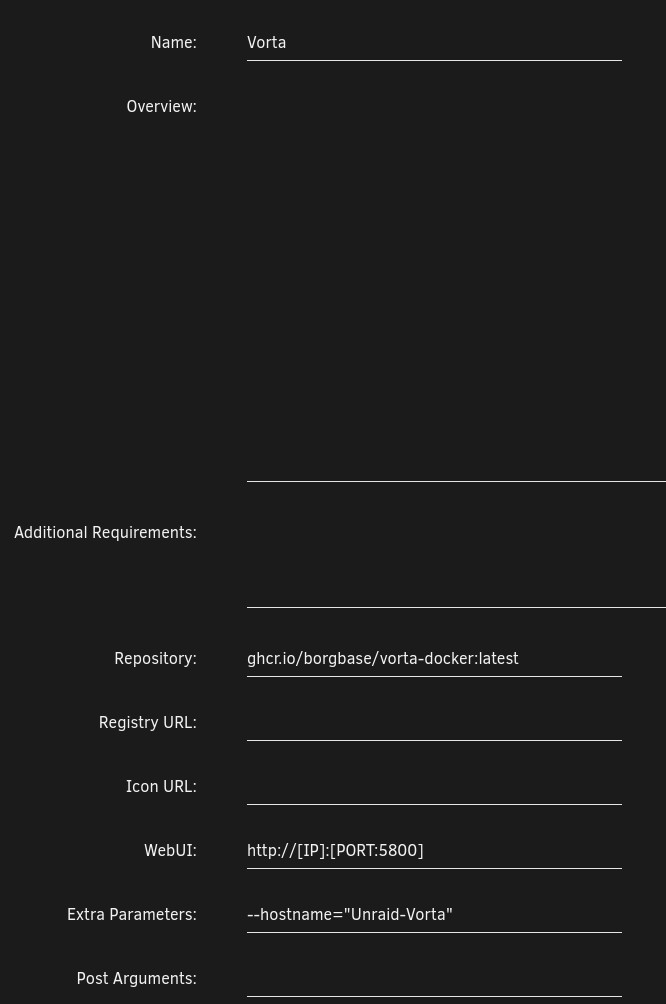 Unraid Values